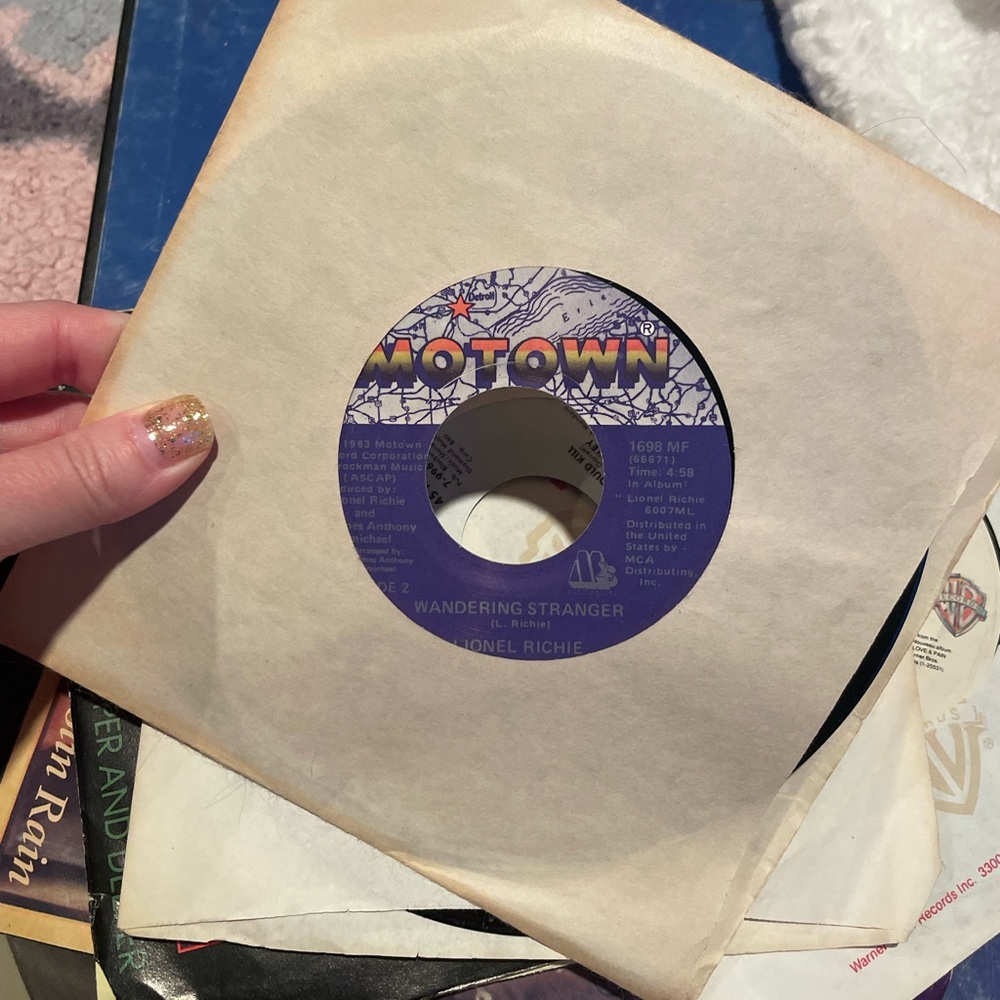 Vintage Motown Vinyl Record 45 Lionel Richie all night long